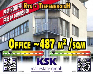 Bürofläche zur Miete Provisionsfrei 9,50 € 487 m² Bürofläche Tiefenbroich Ratingen 40880