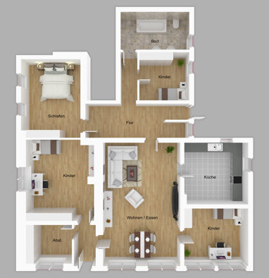 Wohnung zur Miete 980 € 5 Zimmer 147 m² Neustadt Neustadt bei Coburg 96465