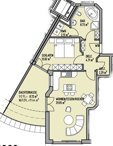 Wohnung zur Miete 774 € 2 Zimmer 70,4 m² 1. Geschoss frei ab 01.04.2025 Ceglédring 26 Mühldorf Mühldorf a.Inn 84453