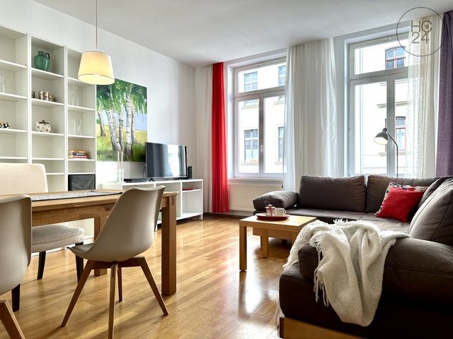 Wohnung zur Miete Wohnen auf Zeit 1.350 € 2 Zimmer 60 m²<br/>Wohnfläche 01.02.2025<br/>Verfügbarkeit Zentrum - West Leipzig 04109