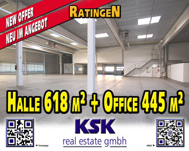 Lagerhalle zur Miete provisionsfrei 7.267 € 1.063 m² Lagerfläche Tiefenbroich Ratingen 40880