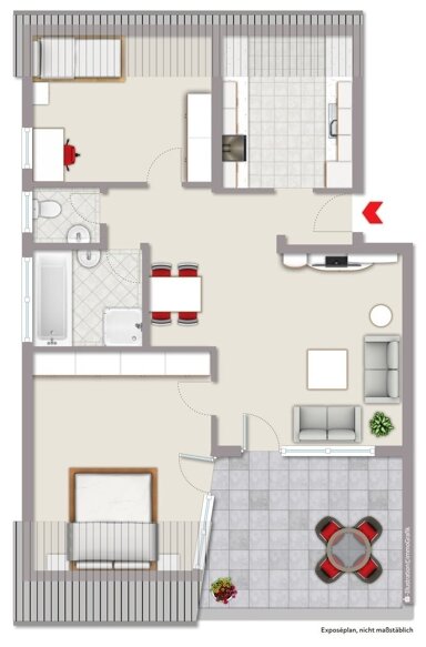 Wohnung zum Kauf 219.000 € 3,5 Zimmer 80 m² 3. Geschoss Backnang Backnang 71522