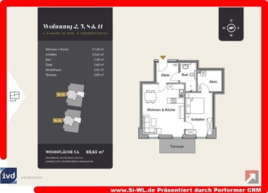Wohnung zum Kauf Provisionsfrei 340.000 € 2 Zimmer 62,6 m² Erdgeschoss Stelle Stelle 21435