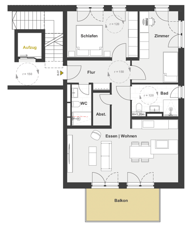 Wohnung zum Kauf Provisionsfrei 594.000 € 3 Zimmer Nasbacher Weg 18 Nord Schwabach 91126