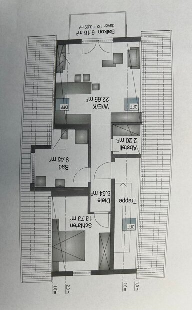 Wohnung zur Miete 585 € 2 Zimmer 57,8 m² 2. Geschoss Hohenberg 14 Hohenberg Herrieden 91567