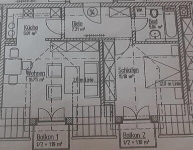 Wohnung zum Kauf 210.000 € 2 Zimmer 57 m² 2. Geschoss Tüßling Tüßling 84577