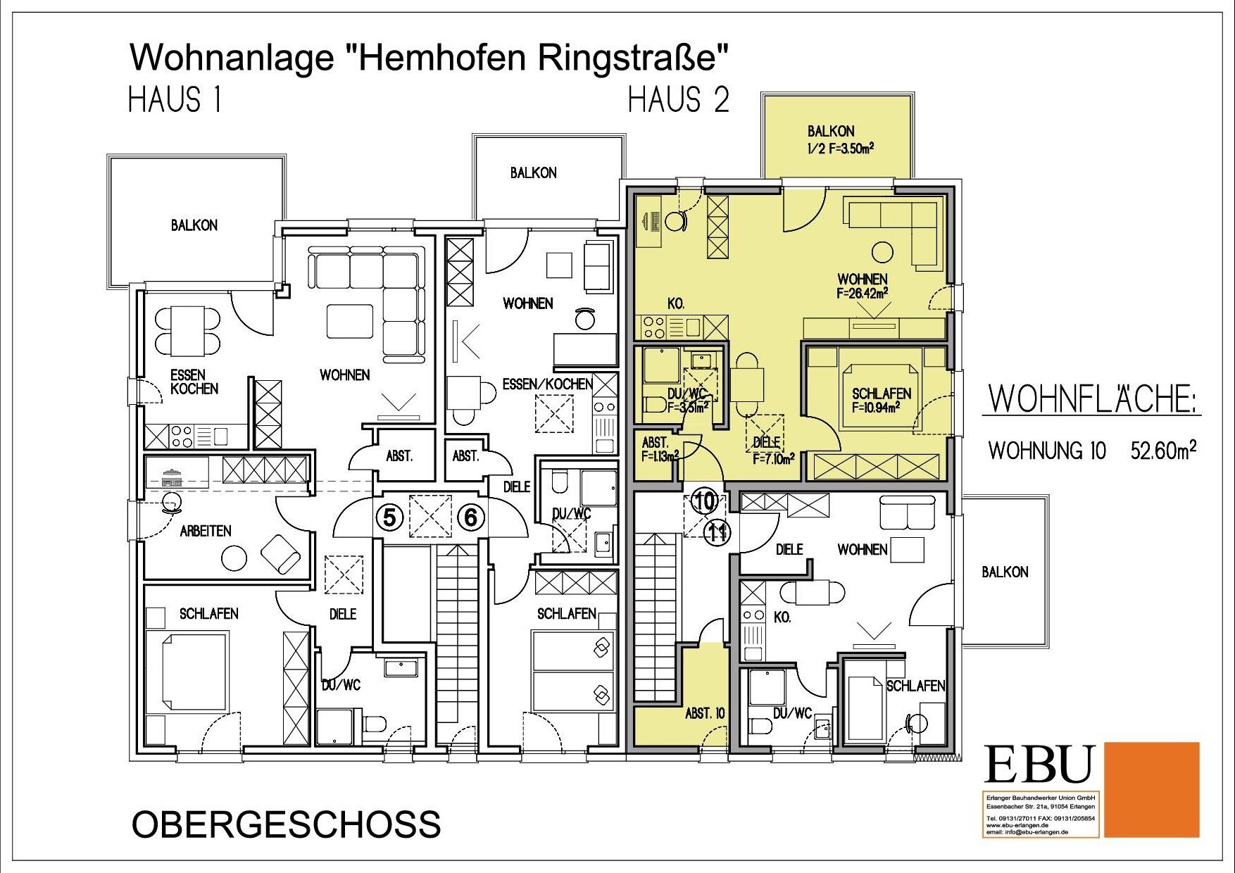 Wohnung zur Miete 750 € 2 Zimmer 52,6 m²<br/>Wohnfläche 1. Stock<br/>Geschoss Ab sofort<br/>Verfügbarkeit Ringstraße 6 Hemhofen Hemhofen 91334