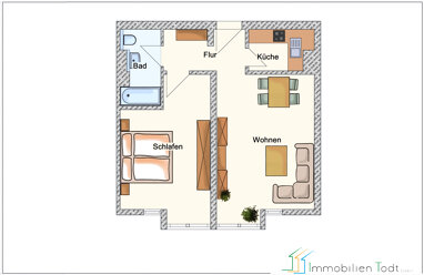 Apartment zur Miete 315 € 2 Zimmer 52 m² 2. Geschoss Weststraße 33 Dobenau Plauen 08523