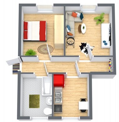 Wohnung zur Miete 255 € 2 Zimmer 48 m² 3. Geschoss Langenbach Langenweißbach 08134