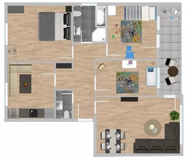 Wohnung zur Miete 1.180 € 4 Zimmer 90 m² 2. Geschoss Kapellengrün 8 Rheinweiler Bad Bellingen 79415