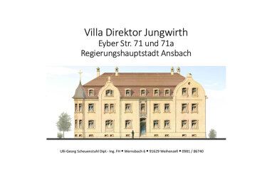 Villa zur Miete 1.234 € 960 m² 1.450 m² Grundstück Eyber Str. 71 Eyb Ansbach 91522