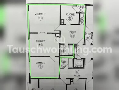 Wohnung zur Miete Tauschwohnung 970 € 3 Zimmer 83 m² Mitte Stuttgart 70176