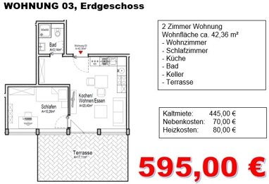 Wohnung zur Miete 445 € 1,5 Zimmer 42 m² EG frei ab sofort Ludwig Jahn Straße 9 Bremervörde Bremervörde 27432