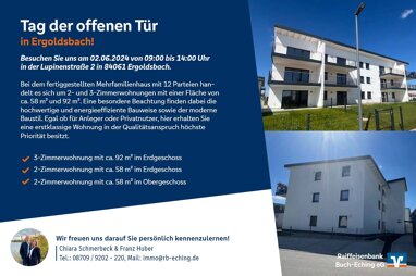 Terrassenwohnung zum Kauf 423.000 € 3 Zimmer 92,8 m² 1. Geschoss frei ab sofort Lupinenstraße 2 Unterdörnbach Ergoldsbach 84061