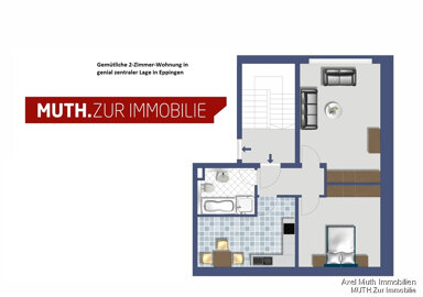 Wohnung zum Kauf 129.700 € 2 Zimmer 57 m² Eppingen Eppingen 75031