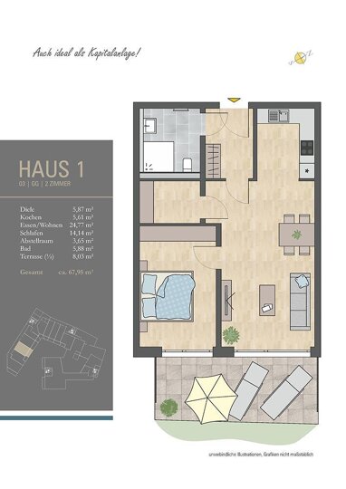 Wohnung zum Kauf Provisionsfrei 395.000 € 2 Zimmer 68 m² Waldenbuch 71111