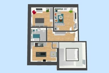 Wohnung zur Miete 520 € 2 Zimmer 80 m² 3. Geschoss Lauwetter 33 Wahlbezirk 12 Suhl 98527