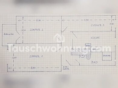 Wohnung zur Miete Tauschwohnung 700 € 3 Zimmer 68 m² 3. Geschoss Weißensee Berlin 13088