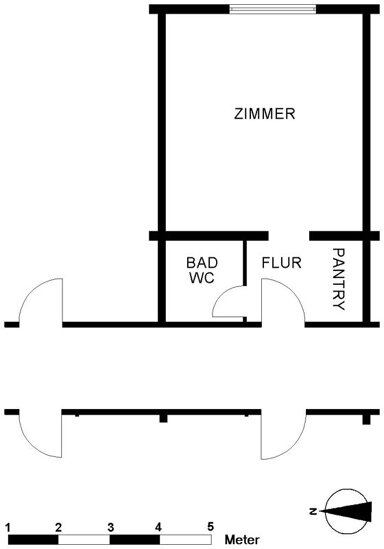 Wohnung zur Miete 208 € 1 Zimmer 22,5 m² 1. Geschoss frei ab 01.03.2025 Freigebiet 1 Mitte - Süd Bremerhaven 27568