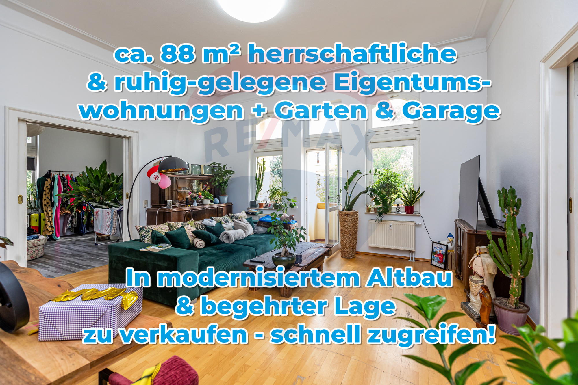 Wohnung zum Kauf 130.000 € 2 Zimmer 88,2 m²<br/>Wohnfläche ab sofort<br/>Verfügbarkeit Apolda Apolda 99510