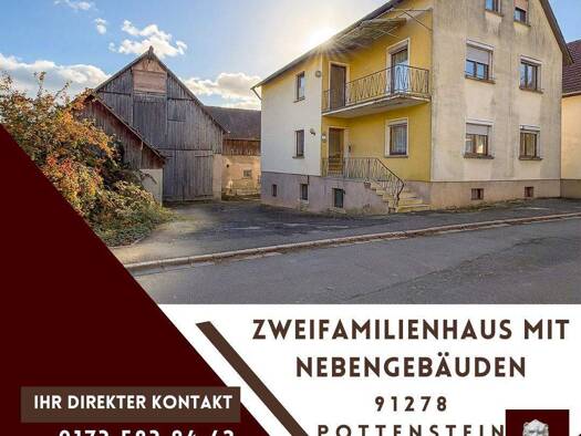 Haus zum Kauf 149.000 € 6 Zimmer 170,1 m² 1.130 m² Grundstück frei ab sofort Elbersberg Pottenstein 91278