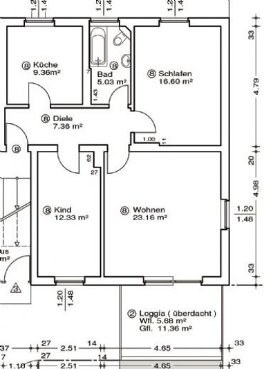 Wohnung zur Miete 720 € 3 Zimmer 79,5 m² Erdgeschoss Gartenfeld 2 Trier 54295