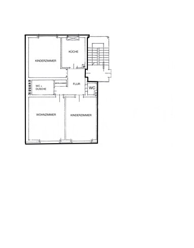 Wohnung zur Miete 500 € 3 Zimmer 71 m² 2. Geschoss Chattenstrasse Bulmke - Hüllen Gelsenkirchen 45888