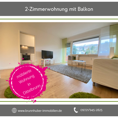 Wohnung zur Miete 650 € 2 Zimmer 51,6 m² Erdgeschoss Dittelbrunn Dittelbrunn 97456
