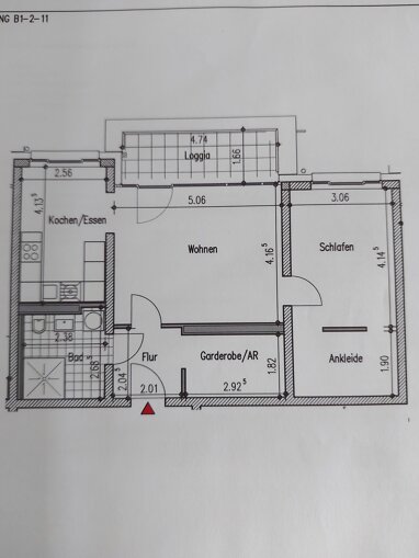 Wohnung zur Miete 1.190 € 2,5 Zimmer 69,6 m² 2. Geschoss Adolf-Braun-Str. 32 Muggenhof Nürnberg 90429