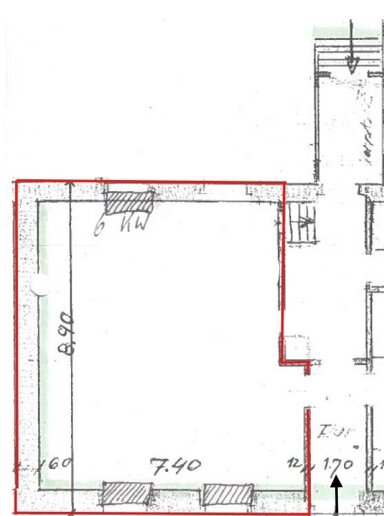 Bürofläche zur Miete 495 € 1 Zimmer 56 m² Bürofläche Kandern Kandern 79400