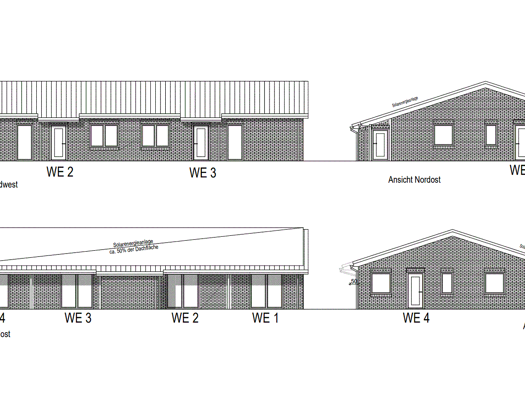 Wohnung zur Miete 627 € 2 Zimmer 50,2 m² EG Moorchaussee 12a Wischhafen 21737