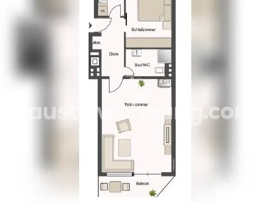 Wohnung zur Miete Tauschwohnung 1.100 € 2 Zimmer 50 m² 3. Geschoss Ohlsdorf Hamburg 22085