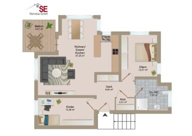 Wohnung zum Kauf provisionsfrei 411.673 € 3 Zimmer 82,5 m² EG Hoher Garten 6 Rindelbach Ellwangen (Jagst) 73479