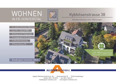 Wohnung zum Kauf 916.750 € 3 Zimmer 95 m² Kybfelsenstrasse WE 3 Günterstal Freiburg im Breisgau / Günterstal 79100