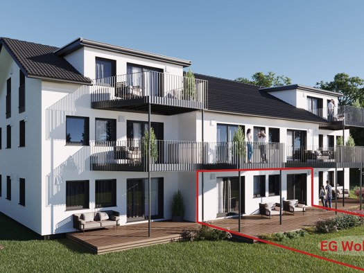 Terrassenwohnung zum Kauf - Neubau provisionsfrei als Kapitalanlage geeignet 428.900 € 3 Zimmer 98 m² Lange Straße 20 Herbertingen 88518