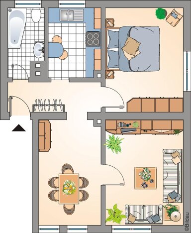 Wohnung zur Miete nur mit Wohnberechtigungsschein 231 € 3 Zimmer 55,7 m² EG frei ab 14.03.2025 Ludwig-Przelutzki-Straße 2 Grullbad Recklinghausen 45661