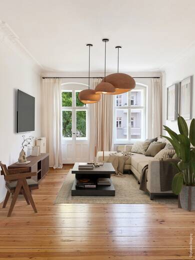 Wohnung zum Kauf 550.000 € 2 Zimmer 80 m² 2. Geschoss Friedrichshain Berlin 10245