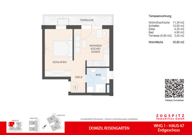 Terrassenwohnung zum Kauf 465.500 € 2 Zimmer 35,7 m² EG Garmisch Garmisch-Partenkirchen 82467