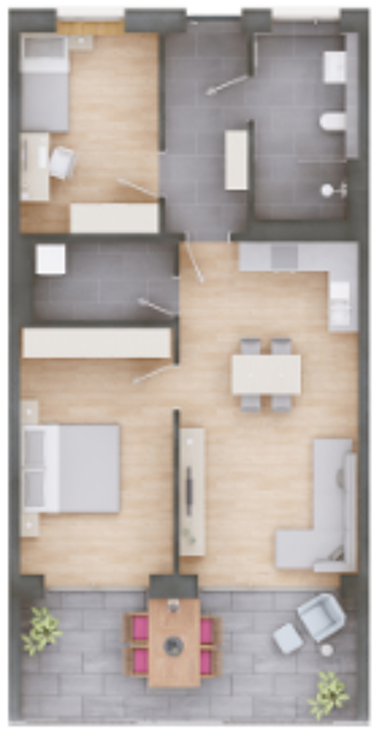 Wohnung zur Miete 870 € 3 Zimmer 79,2 m² 2. Geschoss Schochertweg 7 Bischofsmais Bischofsmais 94253
