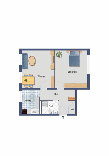 Wohnung zum Kauf Provisionsfrei 145.000 € 2 Zimmer 65,1 m² 3. Geschoss Westerriede 1 Hemmingen - Westerfeld Hemmingen 30966