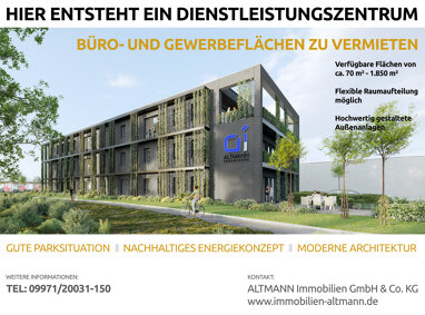 Bürofläche zur Miete Provisionsfrei teilbar von 70 m² bis 1.250 m² Traunreuter Straße Neutraubling 93073