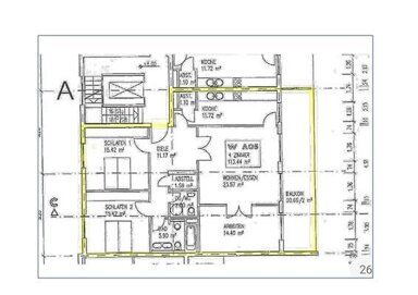 Wohnung zum Kauf provisionsfrei 700.000 € 4 Zimmer 115 m² Fürstenberger Straße ----------------------------- Westend - Nord Frankfurt am Main 60323