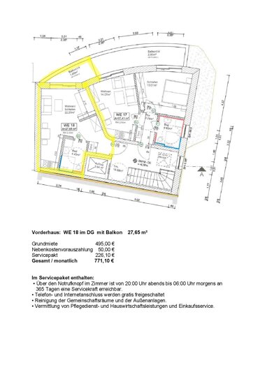 Apartment zur Miete 495 € 1 Zimmer 27,7 m² 1. Geschoss Mühlhausen Mühlhausen/Thüringen 99974