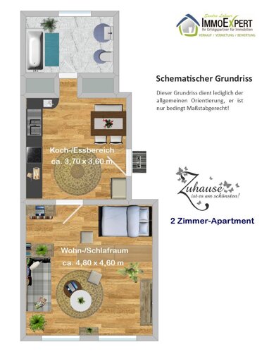 Wohnung zur Miete 293 € 2 Zimmer 49 m² Erdgeschoss Steeler Str. 120 Südostviertel Essen 45138