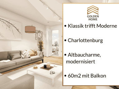 Wohnung zum Kauf 507.000 € 2 Zimmer 60 m² 3. Geschoss Westend Berlin 10627