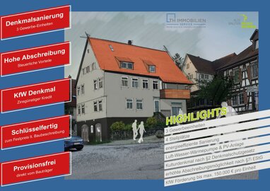 Bürogebäude zum Kauf Provisionsfrei 1.350.000 € 12 Zimmer 313 m² Grundstück Neuhausen Metzingen 72555
