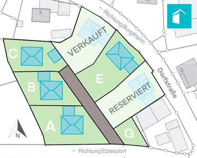 Grundstück zum Kauf provisionsfrei 149.500 € 624 m² Grundstück Baugenehmigung vorhanden Dorfstr. 10 Grub Burgthann 90559