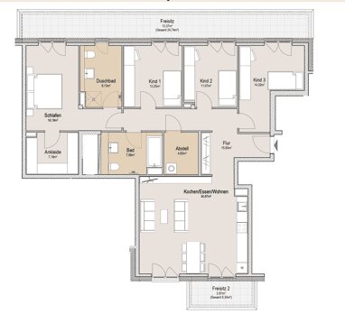 Wohnung zur Miete 1.767 € 5 Zimmer 149,8 m² 3. Geschoss Oberbürgermeister-Hamberger-Platz 5 Stadtgebiet Landsberg am Lech 86899