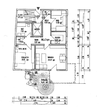 Terrassenwohnung zum Kauf provisionsfrei 315.000 € 3 Zimmer 89,9 m² EG Lange Zeile 1 St Johannis Nürnberg 90419