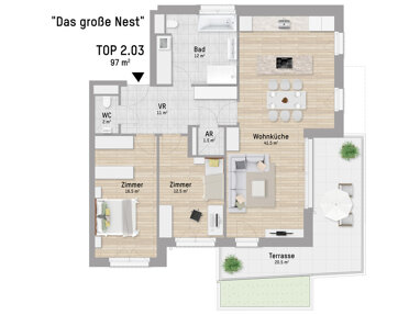 Wohnung zum Kauf 1.739.900 € 3 Zimmer 96,8 m² Fischerstrand 26 Wien 1220